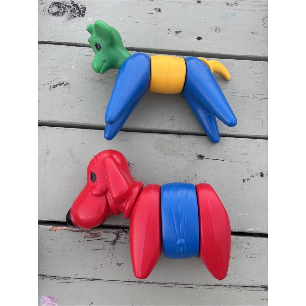 Vintage Tupperware Tuppertoys Zoo It Yourself Animal Building Toy
